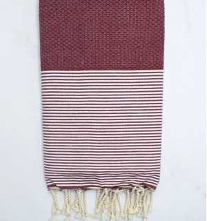 Fouta Scarlatto scuro Fouta Tunisia - 1