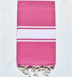 Telo mare rosa magenta scuro Fouta Tunisia - 1