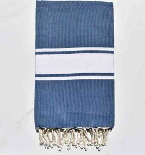 Fouta piatta blu notte Fouta Tunisia - 1