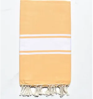 Fouta piatta giallo imperiale chiaro Fouta Tunisia - 1