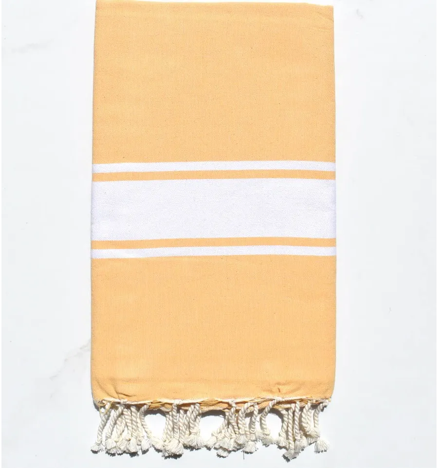 Fouta piatta giallo imperiale chiaro Fouta Tunisia - 1