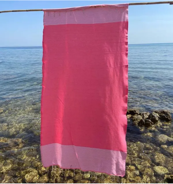 Fouta nido d'ape fucsia Fouta Tunisia - 1