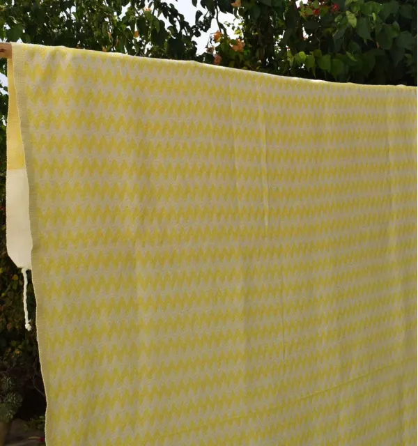 Telo mare zigzag giallo solare Fouta Tunisia - 3