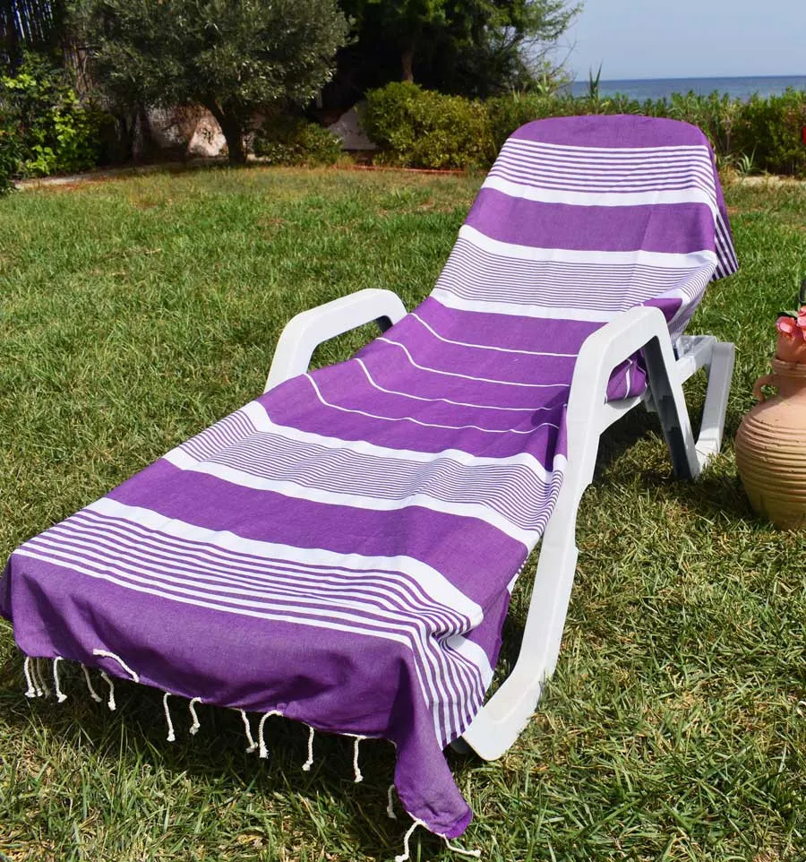 Fouta arturo blu viola Fouta Tunisia - 1