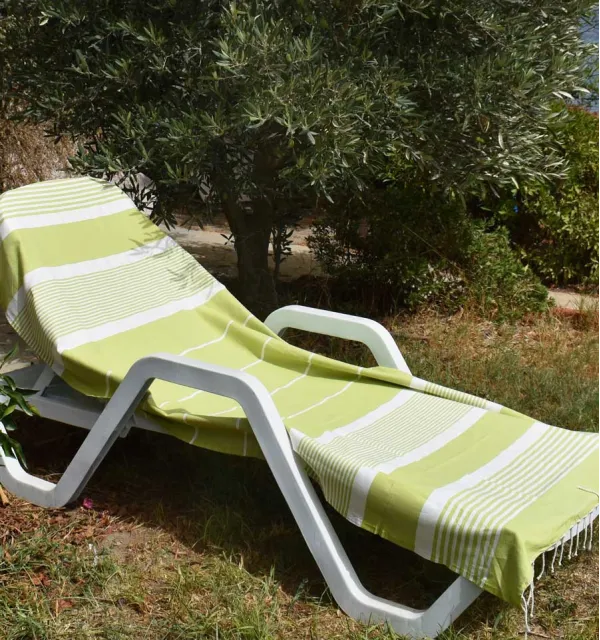 Telo mare arturo colore pistacchio Fouta Tunisia - 3