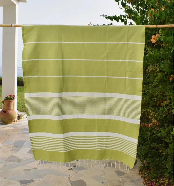 Telo mare arturo colore pistacchio Fouta Tunisia - 1