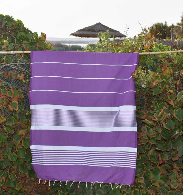 Fouta arturo blu viola Fouta Tunisia - 3