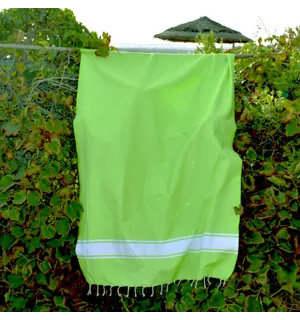 Fouta piatta verde lime Fouta Tunisia - 4