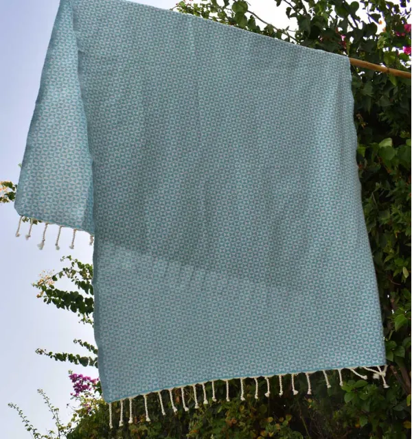 Fouta farfalle blu Fouta Tunisia - 3