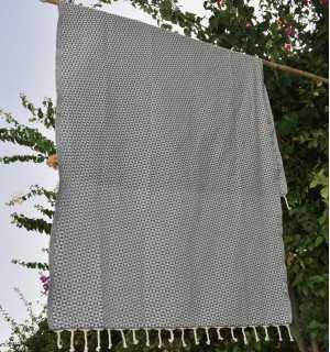 Telo mare  farfalla grigio ardesia Fouta Tunisia - 1