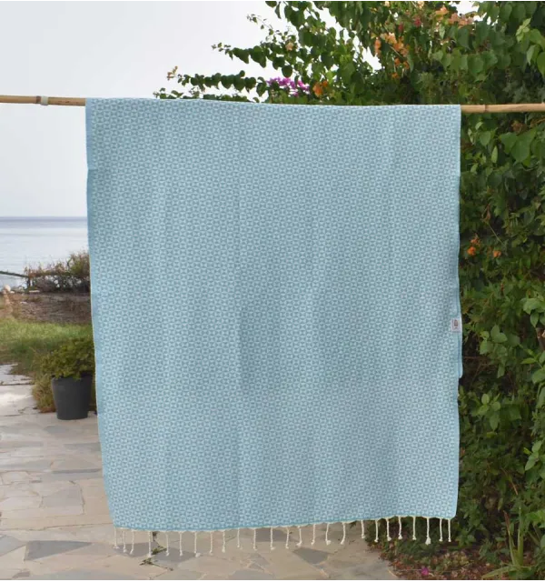 Fouta farfalle blu Fouta Tunisia - 1