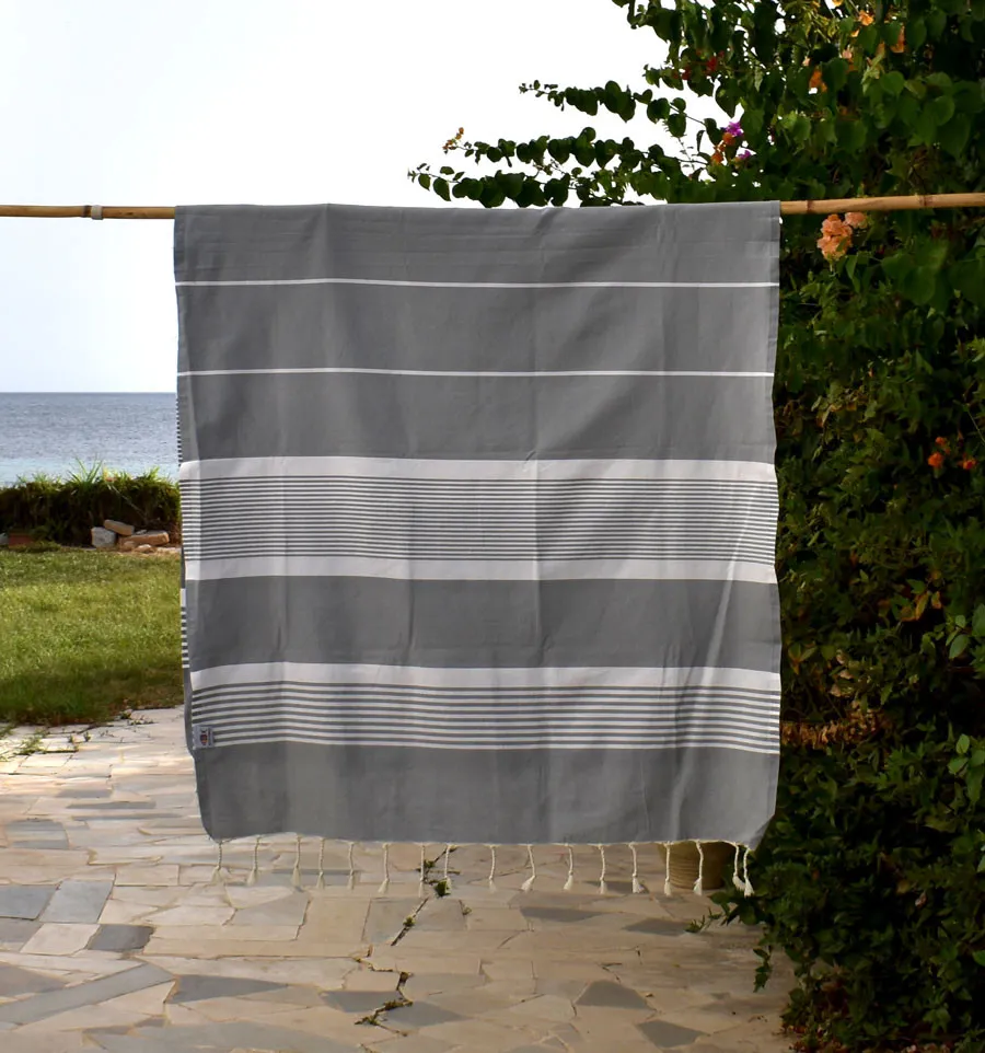 telo mare arthuro grigio medio Fouta Tunisia - 1