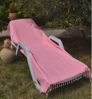 Telo mare farfalla rosa neon Fouta Tunisia - 1