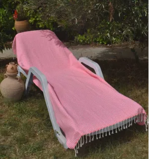 Telo mare farfalla rosa neon Fouta Tunisia - 1