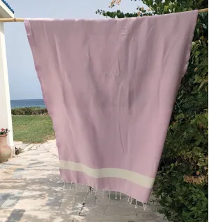 Telo mare Diamante rosa medio Fouta Tunisia - 1