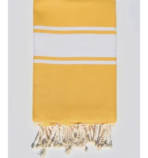 Fouta piatta giallo zafferano Fouta Tunisia - 1