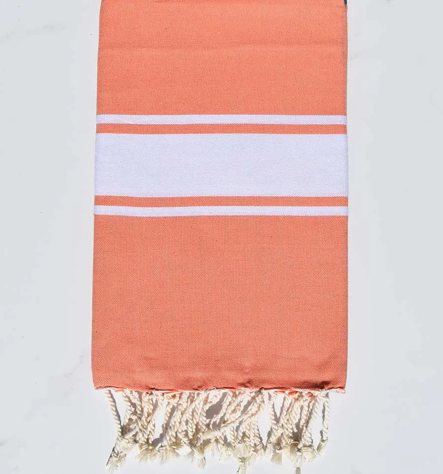 Fouta piatta salmone chiaro Fouta Tunisia - 1