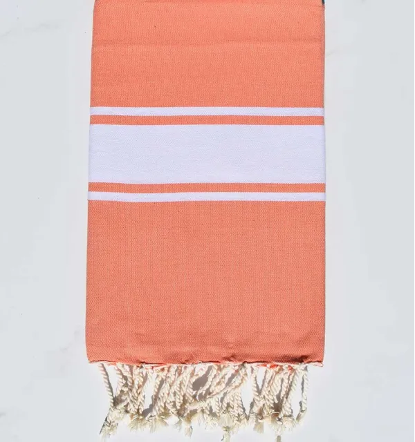 Fouta piatta salmone chiaro Fouta Tunisia - 1