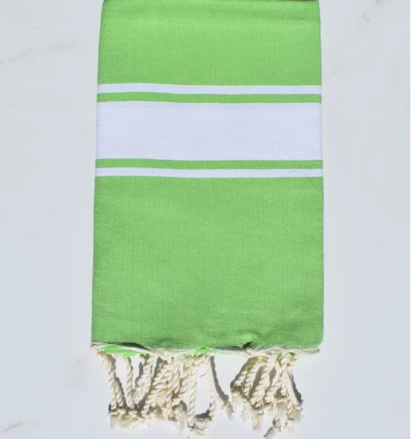 Fouta plate vert pomme Fouta Tunisia - 1