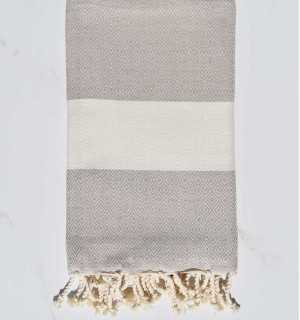 Telo mare Diamante beige Fouta Tunisia - 1