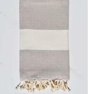 Telo mare Diamante beige Fouta Tunisia - 1