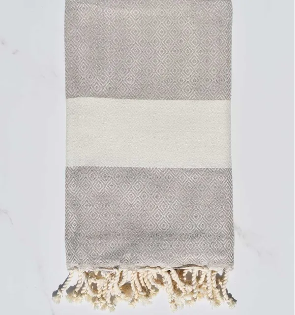 Telo mare Diamante beige Fouta Tunisia - 1