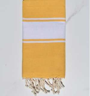 Telo mare per bambini giallo scuolabus Fouta Tunisia - 1