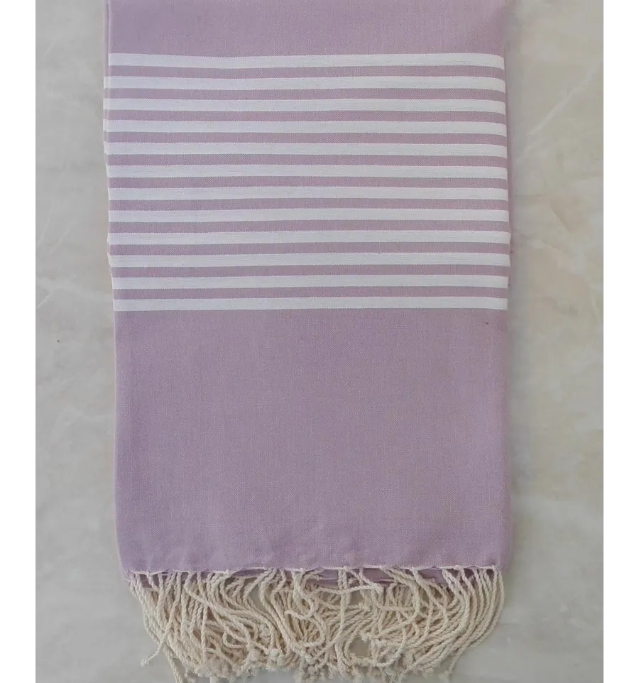 Grande fouta fucsia bordesto lillato 