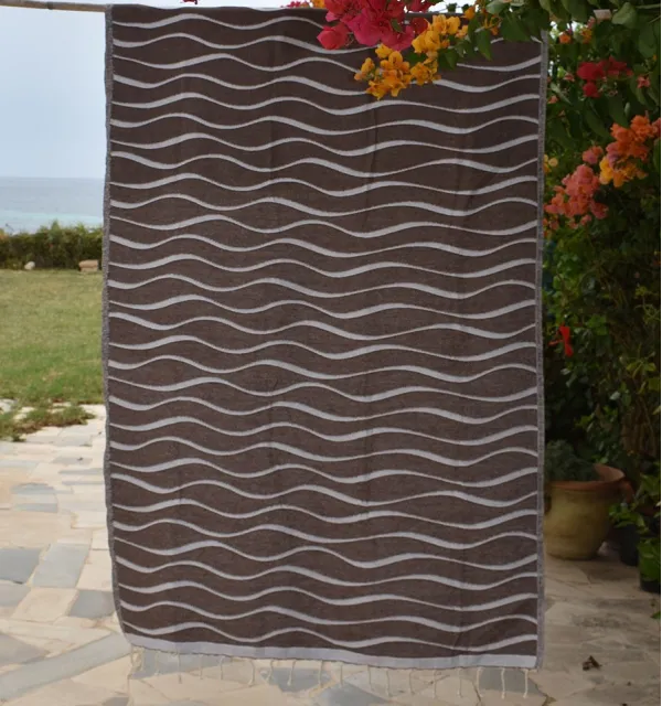 Telo mare Hawaii Marrone Fouta Tunisia - 1