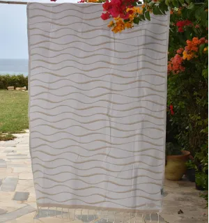 Telo mare Hawaii Beige Fouta Tunisia - 1 2