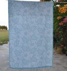 Telo Mare Seychelles Blu Azzurro Fouta Tunisia - 1 2