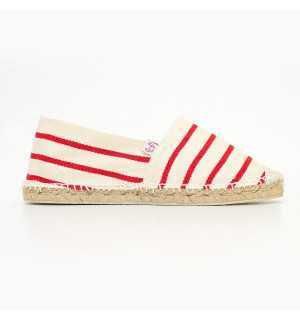 Espadrillas Donna Rosse e Ecru Crabster - 1