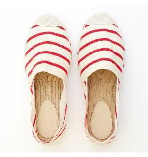 Espadrillas Donna Rosse e Ecru Crabster - 1 2