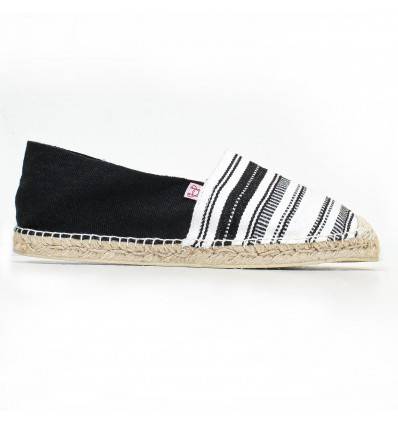 Espadrillas Uomo Nere e Bianche Crabster - 1