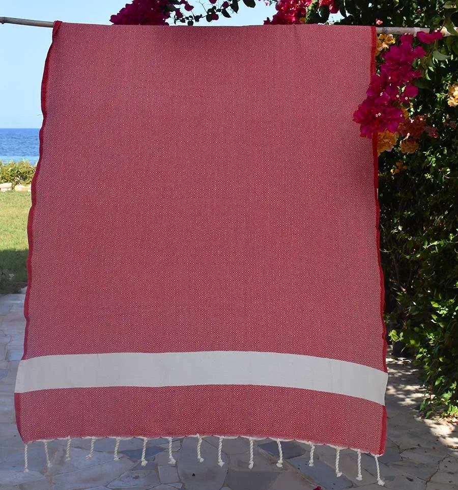 Telo mare Diamante rosso Fouta Tunisia - 1