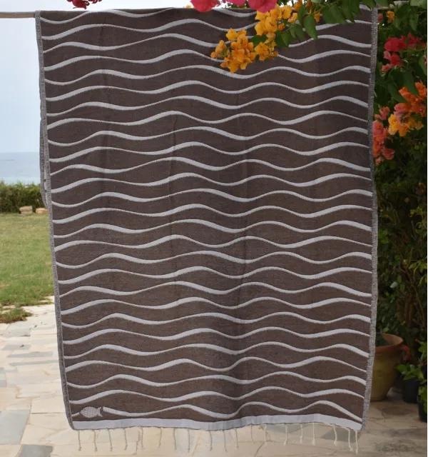 Telo mare Hawaii Marrone Fouta Tunisia - 5