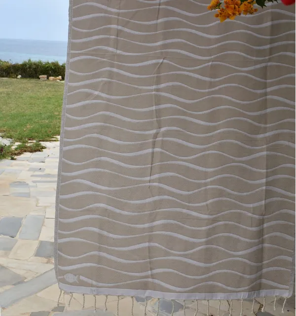 Telo mare Hawaii Beige Fouta Tunisia - 3