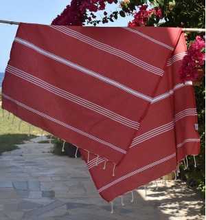 Telo mare Mykonos rosso Fouta Tunisia - 1 2