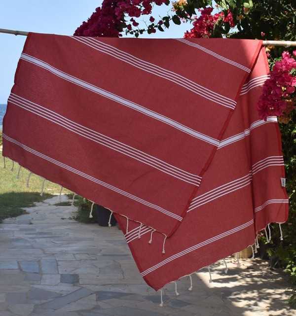 Telo mare Mykonos rosso Fouta Tunisia - 2