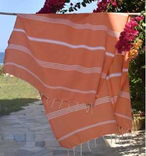 Telo mare Mykonos arancione - FOUTA TUNISIA 2