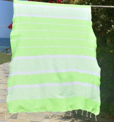 Telo Mare Arturo Verde Fluo Fouta Tunisia - 1