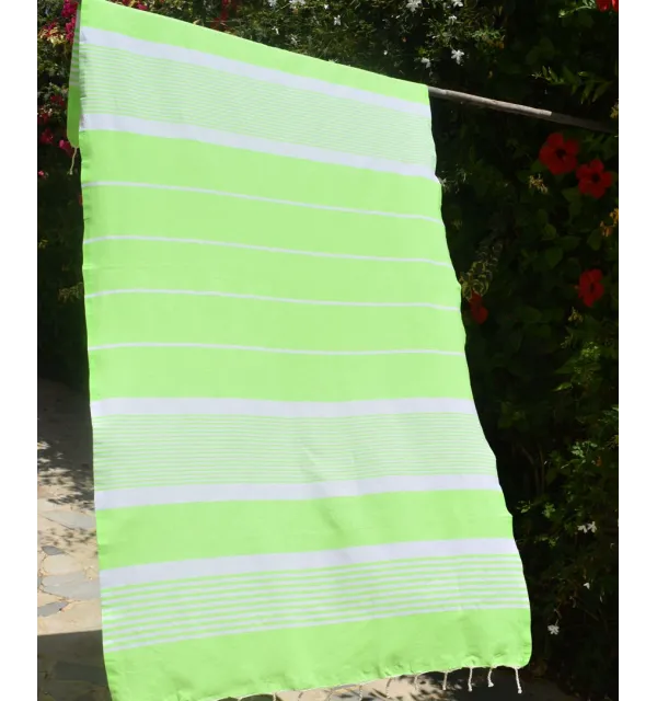 Telo Mare Arturo Verde Fluo Fouta Tunisia - 2