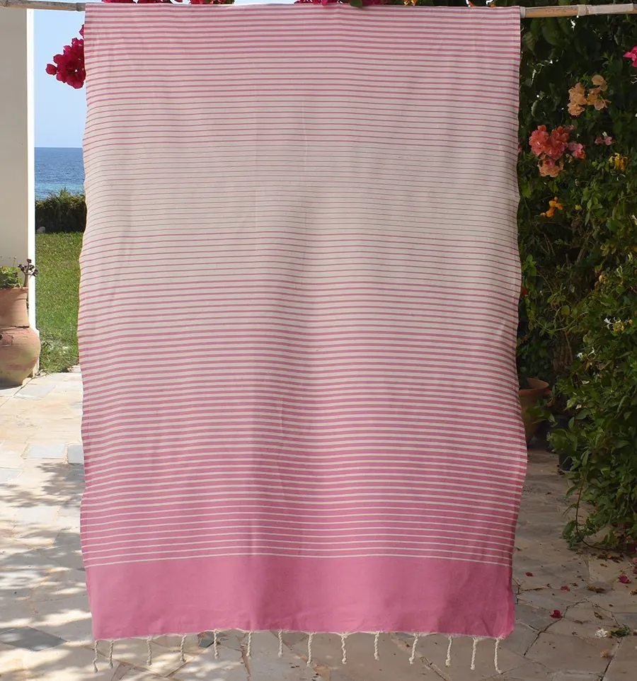 Telo Mare Portofino Rosa Chiaro Fouta Tunisia - 1