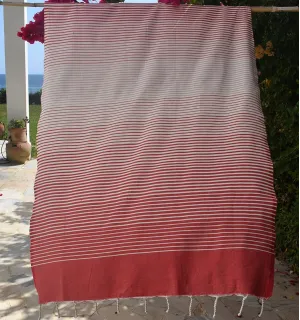 Telo Mare Portofino Rosso Fouta Tunisia - 1 2