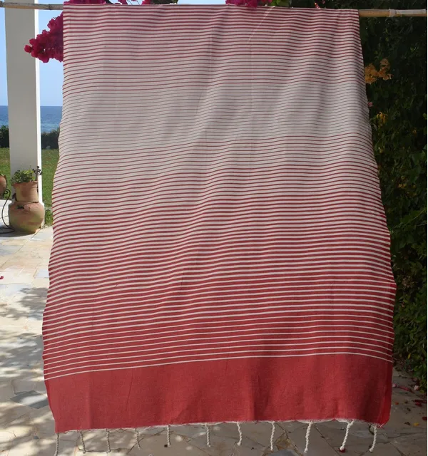 Telo Mare Portofino Rosso Fouta Tunisia - 2