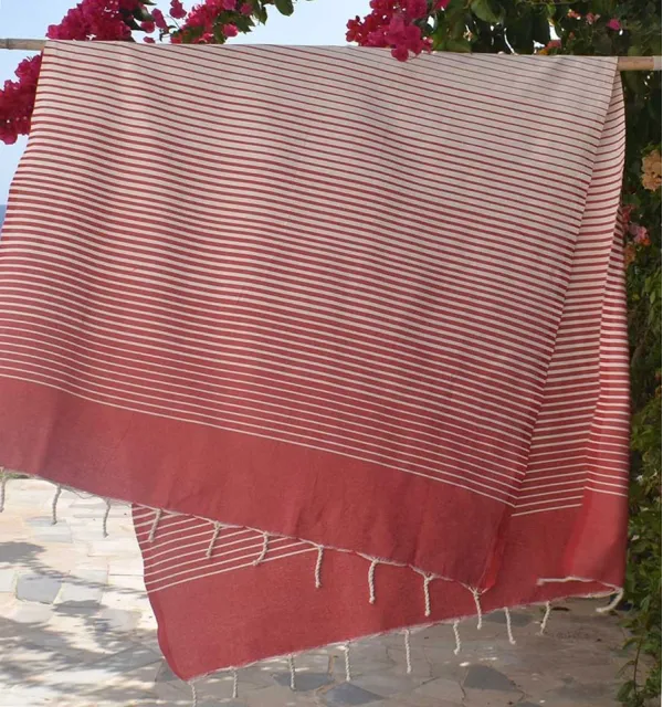 Telo Mare Portofino Rosso Fouta Tunisia - 1