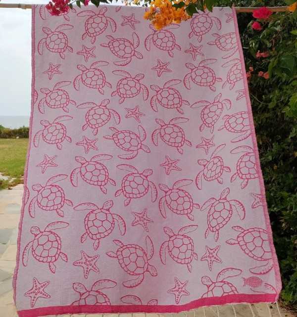 Telo Mare Seychelles Rosa Fucsia Fouta Tunisia - 6