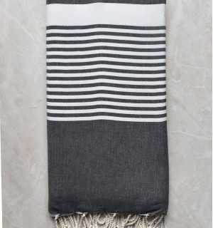 Grande fouta anthracite - FOUTA TUNISIA