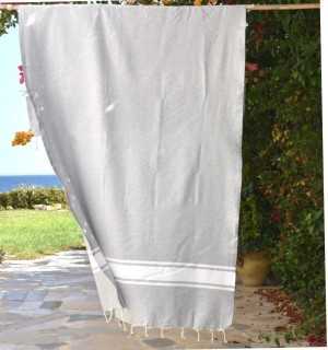 Telo mare grigio chiaro - FOUTA TUNISIA 2