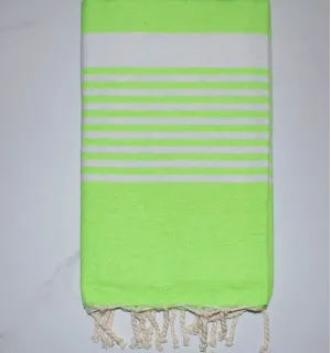 Telo Mare Arturo Verde Fluo Fouta Tunisia - 1 2